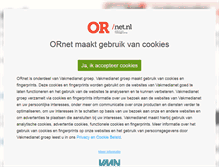 Tablet Screenshot of ornet.nl